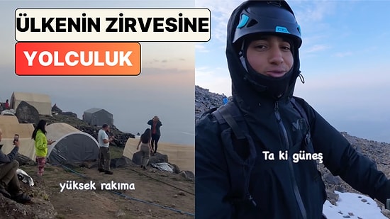 Dağcı Efe Gürbüz Ağrı Dağı'na Yaptığı Tırmanış Serüvenini Adım Adım Paylaştı
