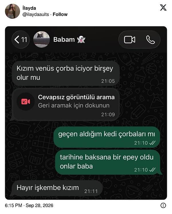 Kedi çorbası sanıldı, işkembe çıktı.