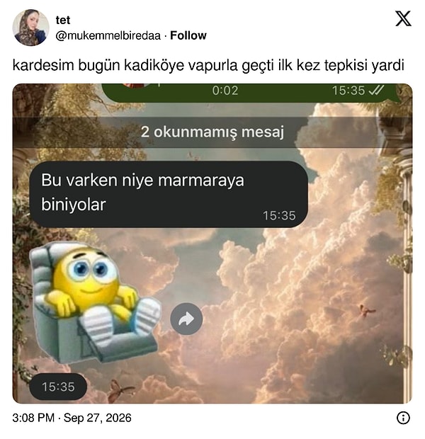 Kadıköy vapuruyla ilk kez tanışınca Marmaray'ı sorgulamaya başladı.
