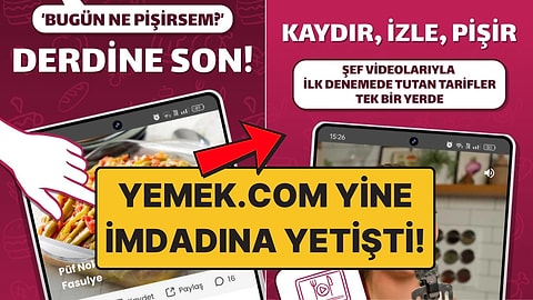Kaydır, İzle, Pişir: Yemek.com Keşfet ile Tarif Bulmak Çok Daha Kolay