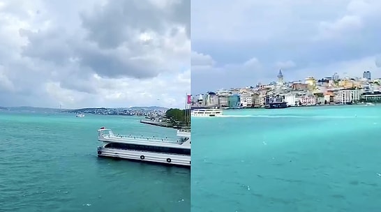 Istanbul Bosphorus Turns Turquoise After Rain, Leaving Onlookers Mesmerized