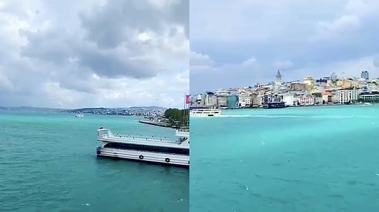 Istanbul Bosphorus Turns Turquoise After Rain, Leaving Onlookers Mesmerized