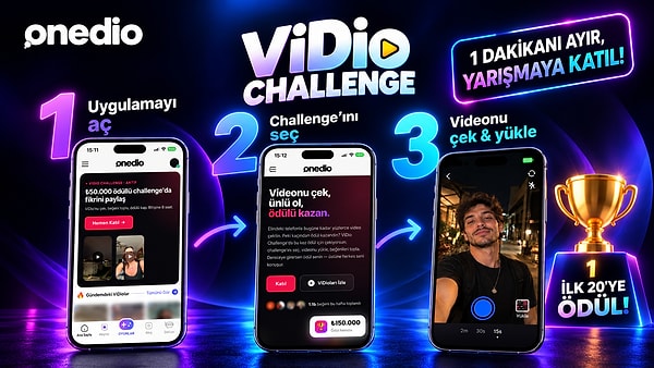 "Ben video çekemem ki" diyorsan, bu ViDio Challenge için geçerli değilé