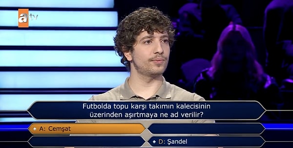Telefon jokerinde süre doldu, yarı yarıya jokeri de sonucu değiştirmedi.