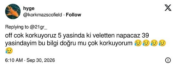 39 yaşında olup 5 yaşındaki çocuktan çekinen ebeveynlere ironik bir gönderme