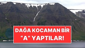 Çığ Köye İnmesin Diye Dağa Dev Bir "A" Yaptılar