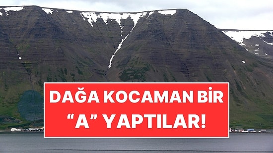 Çığ Köye İnmesin Diye Dağa Dev Bir "A" Yaptılar