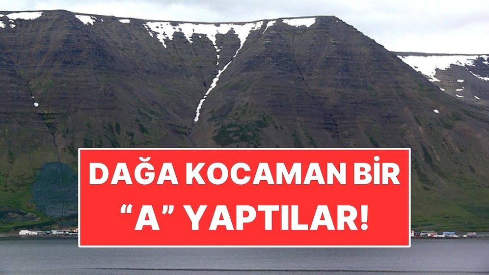 Çığ Köye İnmesin Diye Dağa Dev Bir "A" Yaptılar