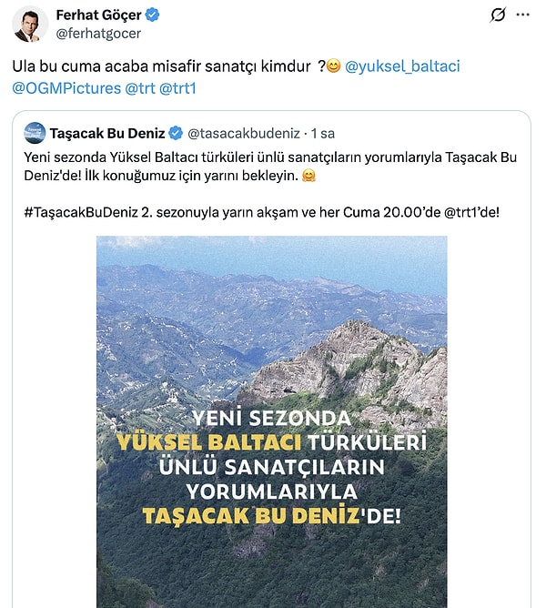 Ferhat Göçer, dizinin "yarını bekleyin" notuna Karadeniz şivesiyle yanıt verdi.