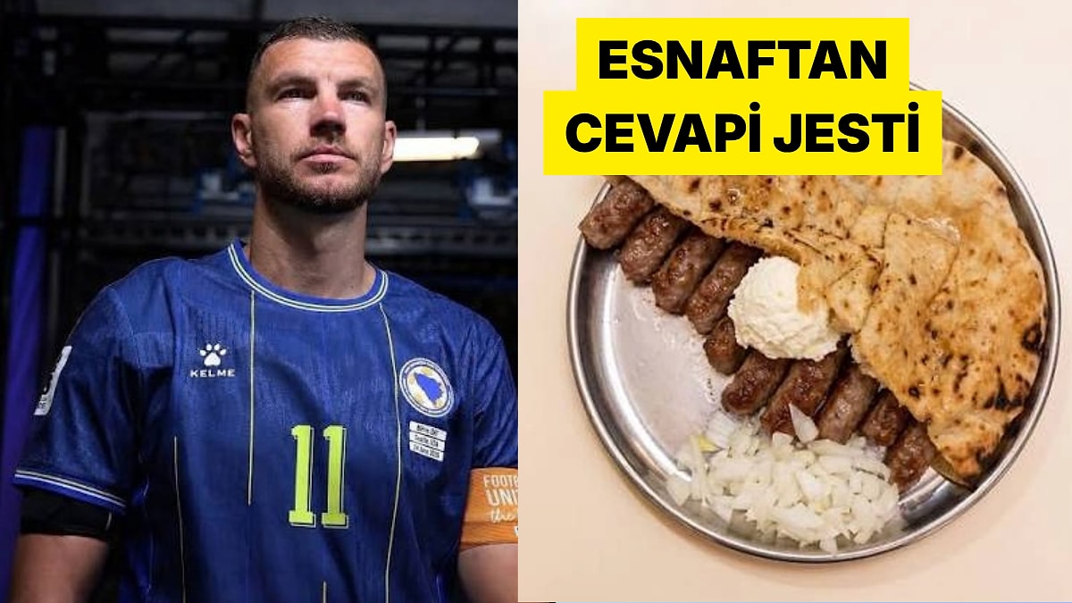 Dzeko'ya Saraybosna'dan Veda: Porsiyonlarda 10 Köfte Yerine 11 Köfte Servis Edilecek