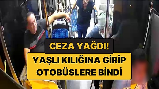 Yaşlı Kılığına Girdi, Halk Otobüslerini Denetledi: 79 Şoföre Ceza!