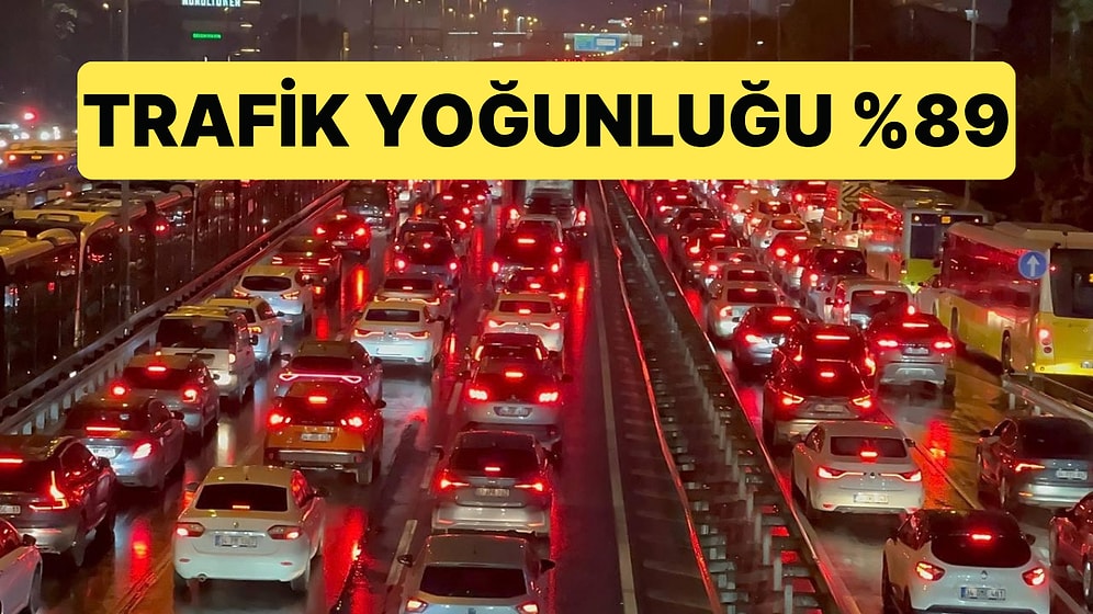 Sağanak ve Fırtına İstanbul Trafiğini Kilitledi: Yoğunluk Yüzde 89'a Çıktı, Yarın İçin Sarı Kod Var