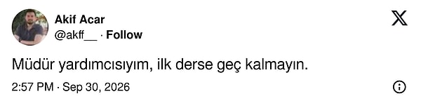 Müdür yardımcısından ilk derse geç kalma uyarısı