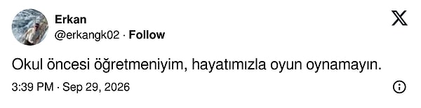 Okul öncesi öğretmeni hayatla oyunu karıştırmayın diyor