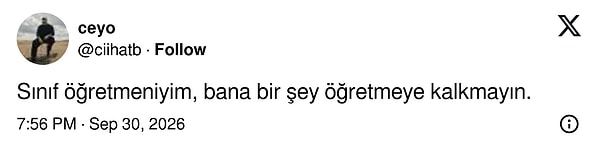 Sınıf öğretmenine bir şey öğretmeye kalkmak