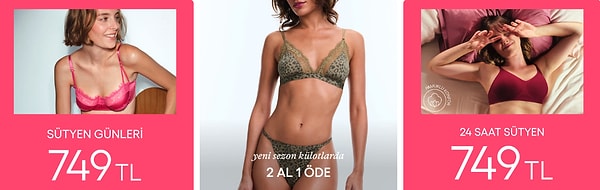 Penti sütyen günleri başladı!