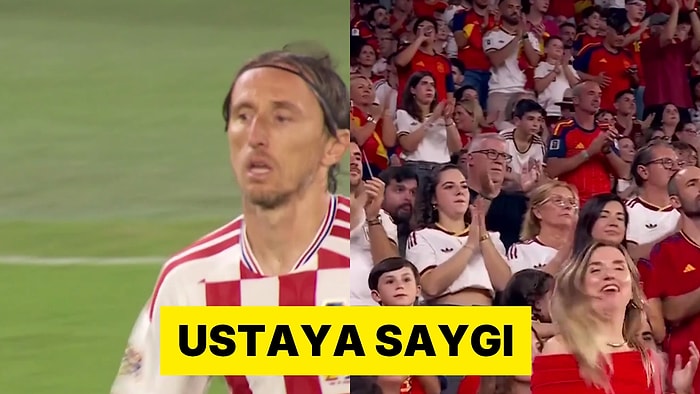İspanyol Taraftarlar 41 Yaşındaki Luka Modrić'i Ayakta Alkışladı