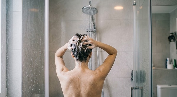 Shampoo applied to dirty hair lathers less than when it's applied to clean hair.