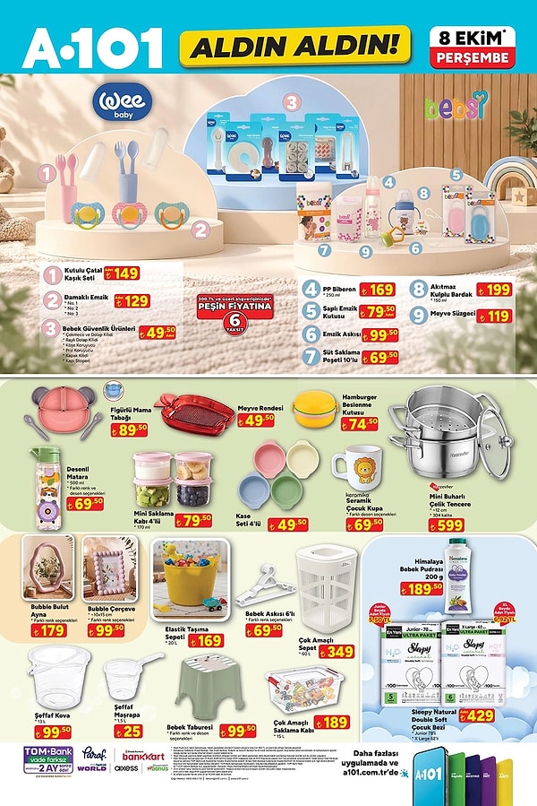 Wee Baby Kutulu Çatal Kaşık Seti 149 TL