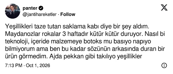 Maydanozu üç haftadır kütür kütür tutan kabın sırrı botoks çıktı