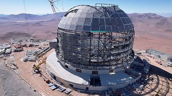 The area covered by the dome is as large as a football field.
