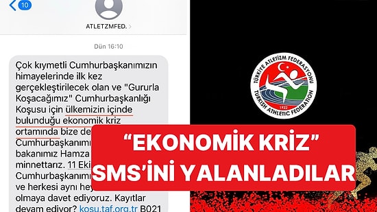 Atletizm Federasyonu'nun SMS'inde 'Ekonomik Kriz' Çıktı: Atılan SMS'i Siber Saldırı Diyerek Yalanladılar
