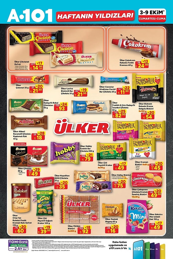 Ülker Çikolatalı Gofret 14,50 TL