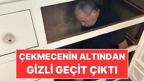 Çekmecenin Altını Açtılar: 15 Metrelik Gizli Geçit Çıktı