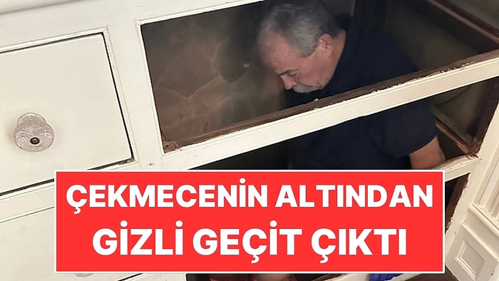 Çekmecenin Altını Açtılar: 15 Metrelik Gizli Geçit Çıktı