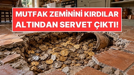 Mutfak Zeminini Kırdılar: Altından Yaklaşık Bin Altın ve Gümüş Para Çıktı