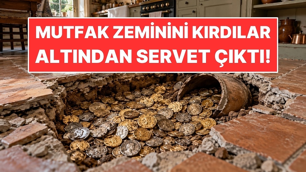 Mutfak Zeminini Kırdılar: Altından Yaklaşık Bin Altın ve Gümüş Para Çıktı