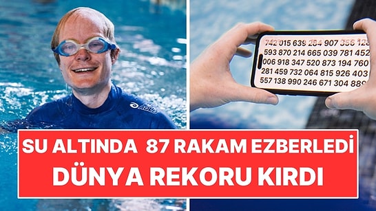 Su Altında Nefesini Tutarken 87 Rakam Ezberleyip Dünya Rekoru Kırdı