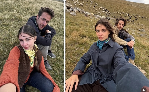 Taşacak Bu Deniz'in Fadime'si Zeynep Atılgan ve Eyüphan'ı Batuhan Bayar, ilk sezondaki pozlarını 2. sezon setinde yeniden verdi.
