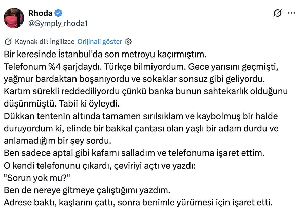 Turistin paylaşımı şöyle👇🏻