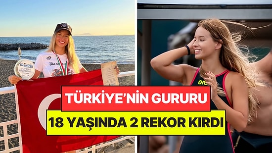 18 Yaşındaki Eda Savcıgil Tam 10 Saat 27 Dakika Yüzdü: Aynı Anda 2 Rekor Kırdı