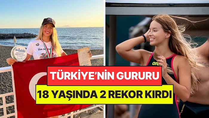 18 Yaşındaki Eda Savcıgil Tam 10 Saat 27 Dakika Yüzdü: Aynı Anda 2 Rekor Kırdı