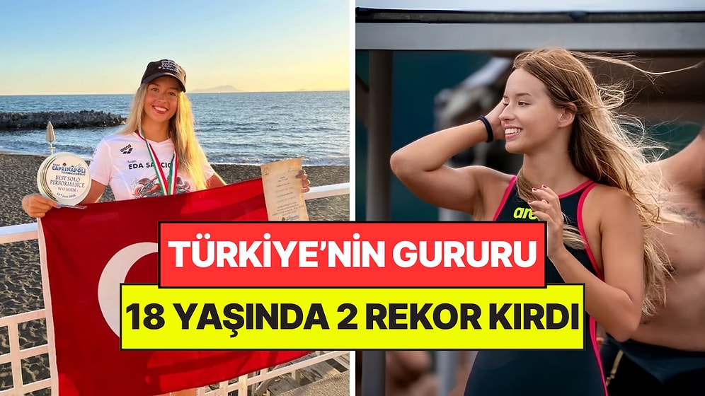 18 Yaşındaki Eda Savcıgil Tam 10 Saat 27 Dakika Yüzdü: Aynı Anda 2 Rekor Kırdı