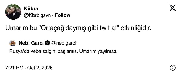 Sanki benzer bir durumu 21.yüzyılda yaşamamışız gibi.