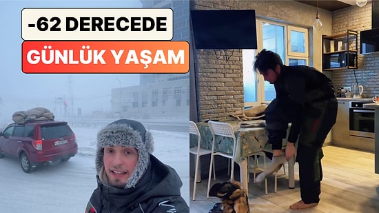 Yusufcan Karakoç Dünyanın En Soğuk Yerleşim Yeri Yakutistan'da Günlük Yaşamını Paylaştı