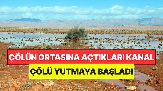 Çölü Tarlaya Çevirmek İçin Açtıkları Dev Kanal Çölü Yutmaya Başladı