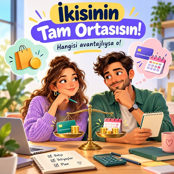 İkisinin tam ortasısın!