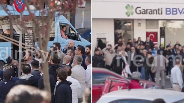Basın açıklamasının ardından tekbir getiren grup festival alanına yürüdü ve stantlara saldırdı.