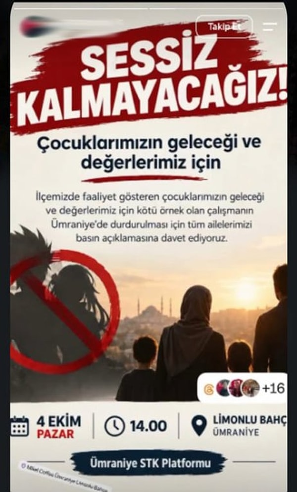 Saldırıdan saatler önce sosyal medyada "Sessiz Kalmayacağız" yazılı bir çağrı dolaşıma girmişti.
