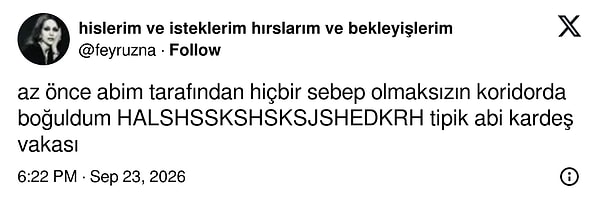 Koridorda yaşanan abi kardeş vakası