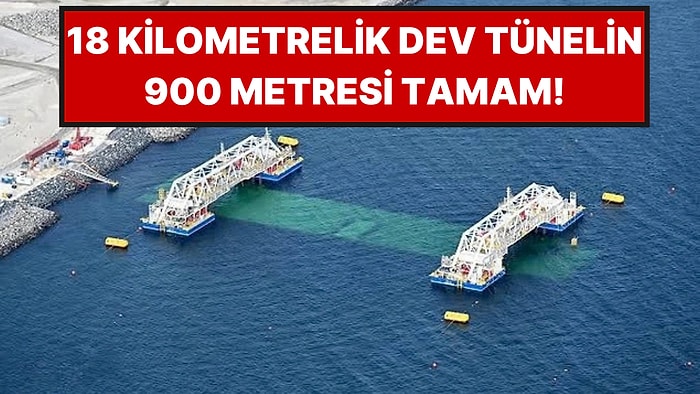 İki Ülke Arasında Denizin Altından Yeni Bir Yol Yapılıyor: 18 Kilometrelik Tünelde 900 Metre Bitti