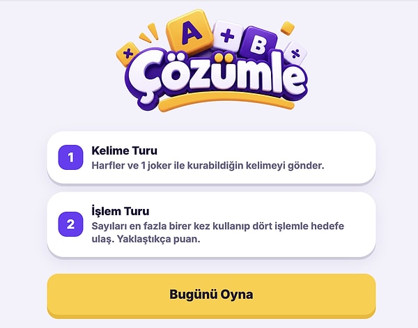 Onedio'nun En Yeni Oyunu: Çözümle!