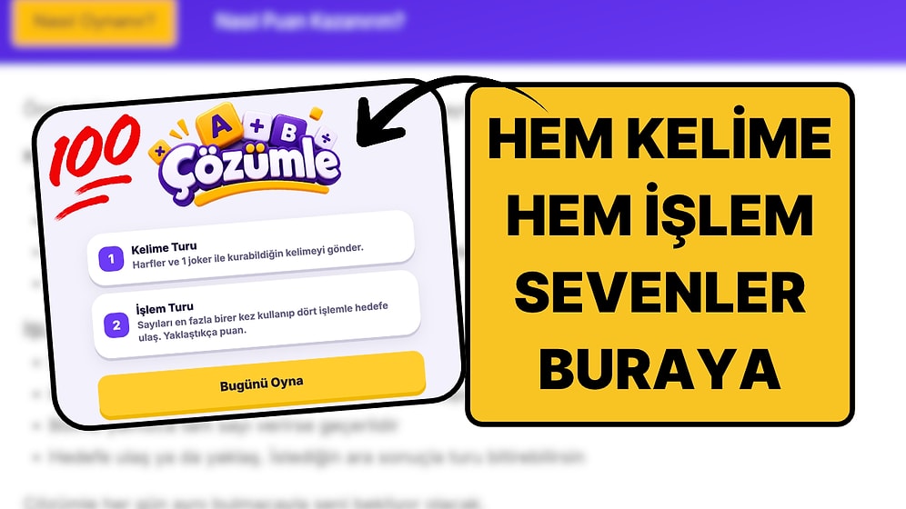 Onedio'nun Yeni Oyunu "Çözümle" Seni Bekliyor!
