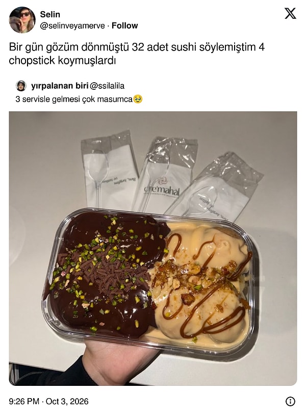 32 sushiye dört çubuk