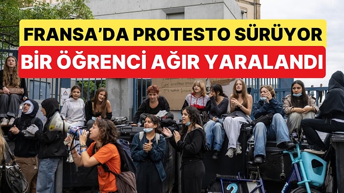 Fransa'da Lise Protestoları Büyüyor: Polisin Gaz Bombası Elinde Patlayan 15 Yaşındaki Öğrenci Elini Kaybetti