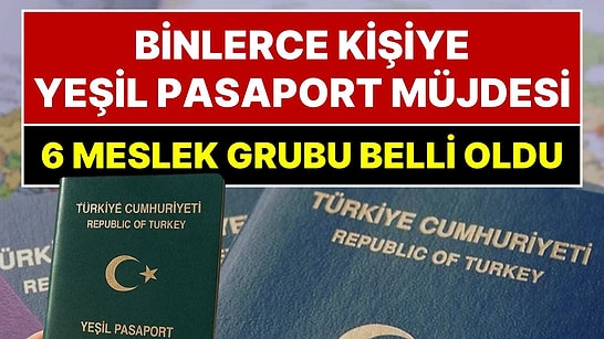 Binlerce Kişinin Beklediği Haber Geldi: 6 Meslek Grubuna Daha Yeşil Pasaport Müjdesi!